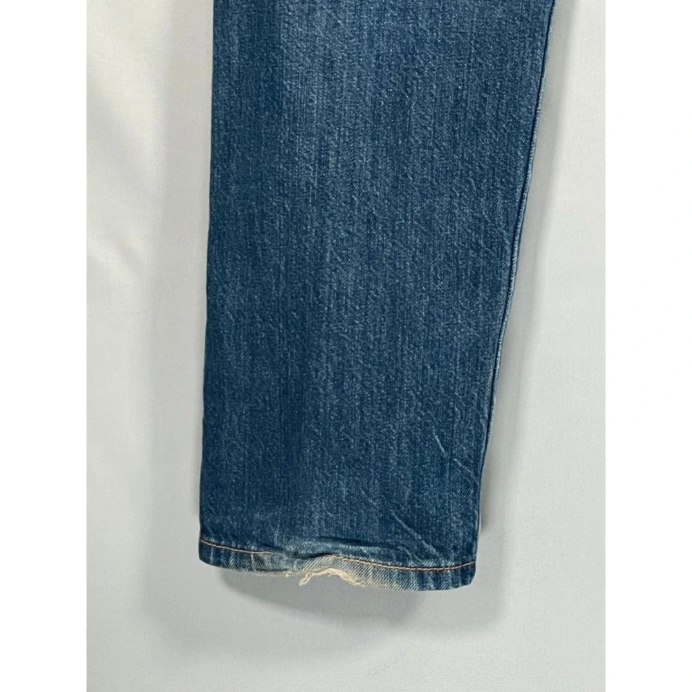 Levis 501 CT Custom Tapered‎ Jeans Mens 35x28 Medium Wash Blue Button Fly Denim